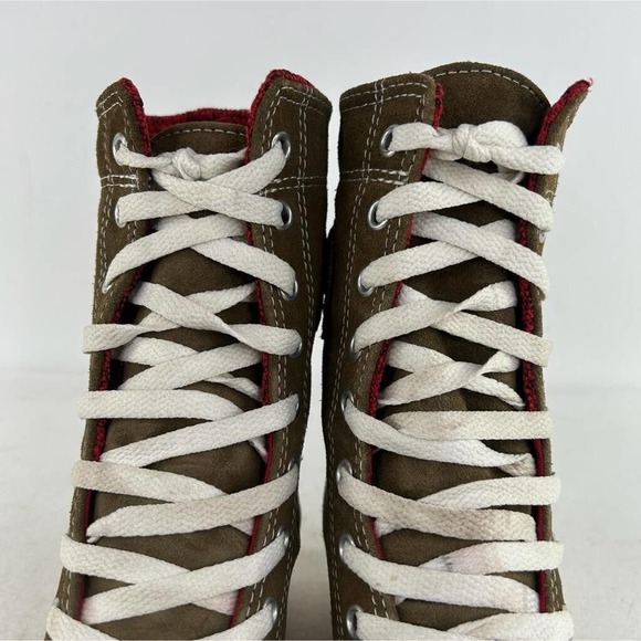 Converse Women's CT Hi-Ness XHI Brown Red Boots US 7 Wedge Lace-Up Sneakers - Picture 7 of 15